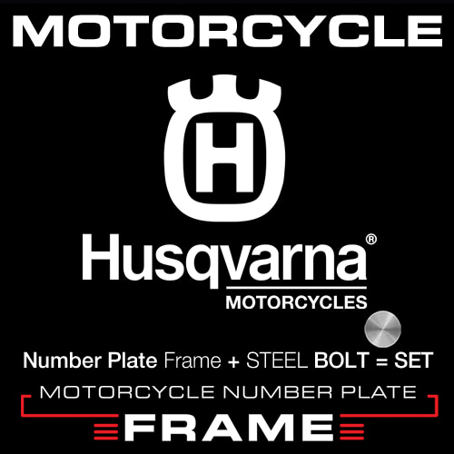 오토모듬 MFMC12-Husqvarna 3 LINE + BOLT 번호판 플레이트