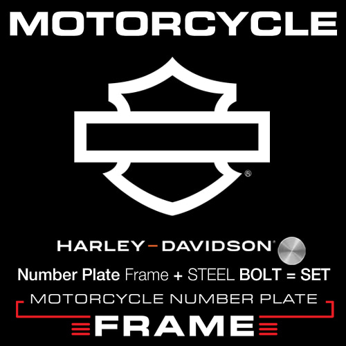 오토모듬 MFMC13 - HARLEY DAVIDSON 3LINE + BOLT(번호판 플레이트)