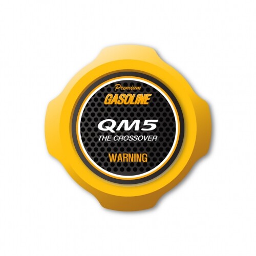오토모듬 엠블럼 로고 UV 클리어 프린팅 혼유방지 주유구캡 QM5 가솔린