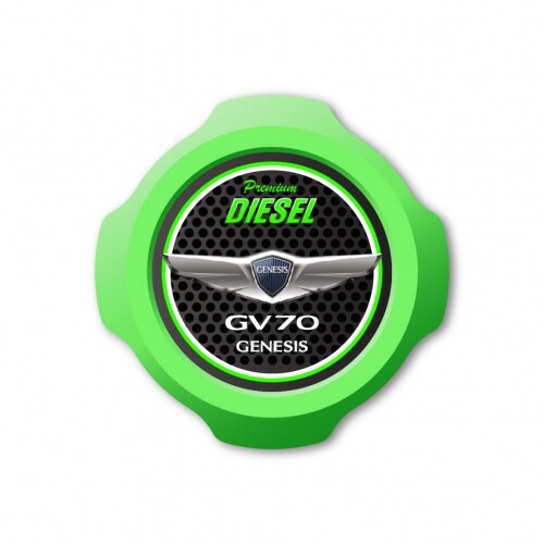 오토모듬 엠블럼 로고 UV 클리어 프린팅 혼유방지 주유구캡 제네시스 GV70 디젤