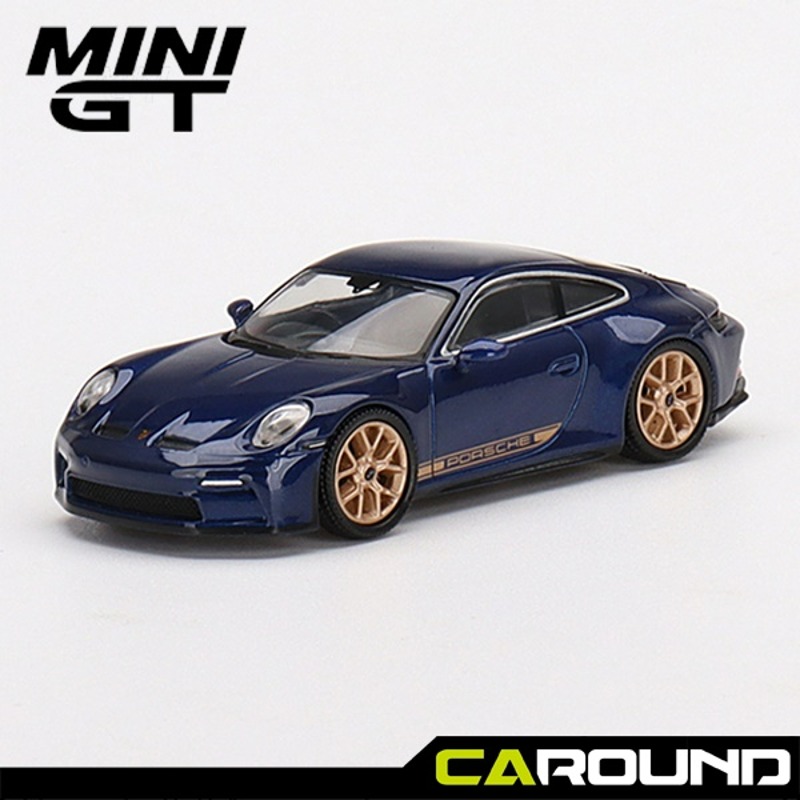 오토모듬 미니지티(405) 1:64 포르쉐 911(992) GT3 투어링 - 젠티안 블루 메탈릭
