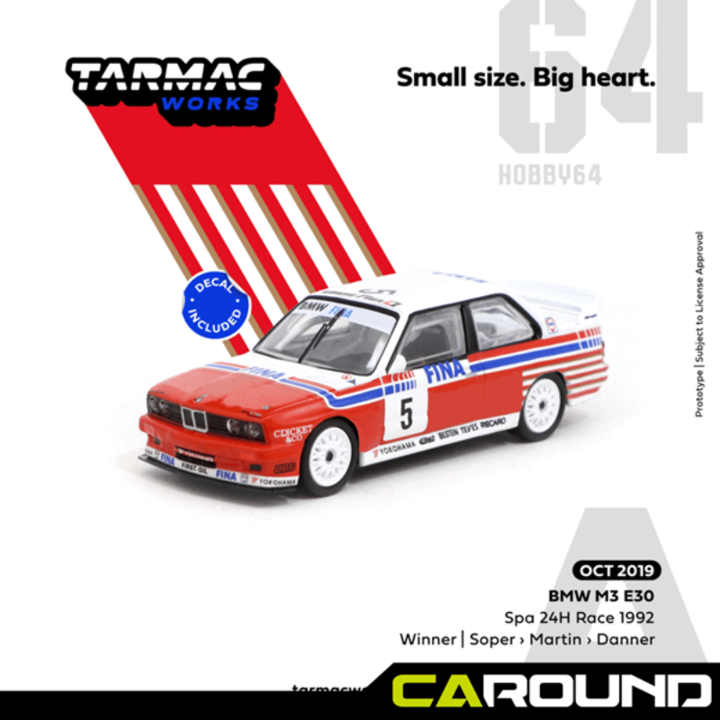 오토모듬 타막웍스 1:64 BMW M3 스파24시 우승 1992