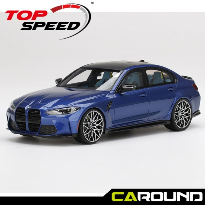 오토모듬 Top Speed 1:18 BMW M3 컴피티션 (G80) - 블루 메탈릭