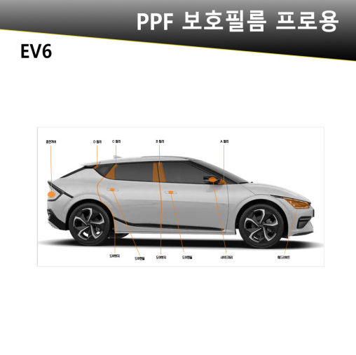 오토모듬 VIP 폴리우레탄 V가드 PPF 보호필름 차종별전용 프로용(EV6)