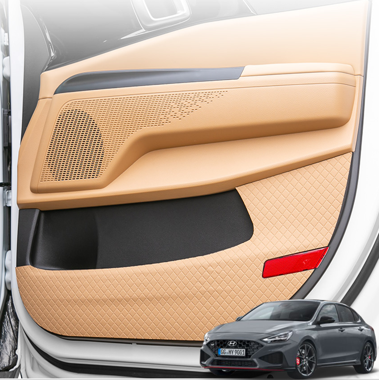 오토모듬 현대 i30 PD N라인 VIP 편한 리무진 엠보 순정형 가죽 차량용 도어커버 스크래치방지 커버(4P)