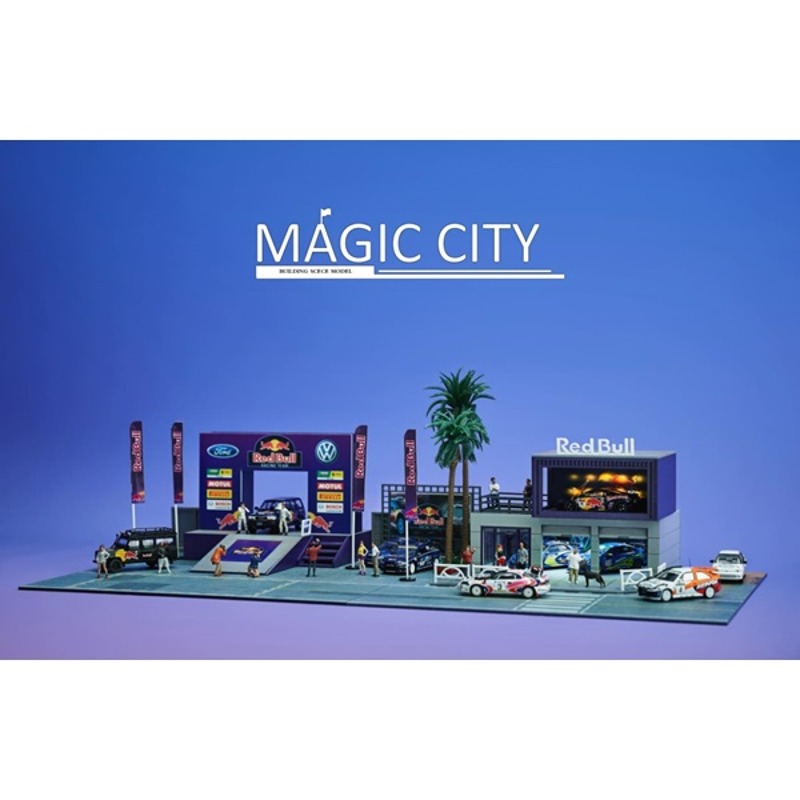 오토모듬 Magic City 1:64 매직시티 랠리 도착점 및 쇼룸 - 레드불 버전 (110071)