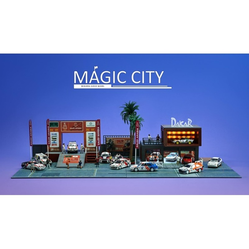 오토모듬 Magic City 1:64 매직시티 랠리 도착점 및 쇼룸 - 다카르 랠리 버전 (110068)