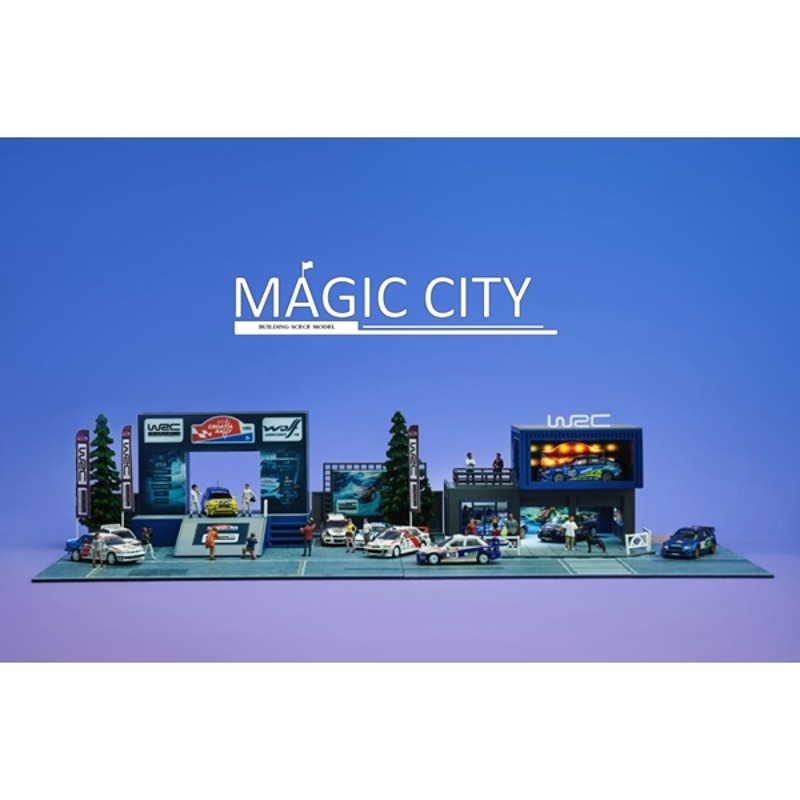오토모듬 Magic City 1:64 매직시티 랠리 도착점 및 쇼룸 - WRC 버전 (110069)