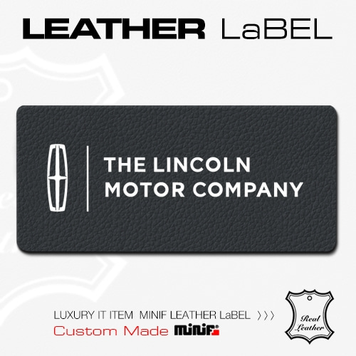 오토모듬 MFLOG 51- LINCOLN LEATHER LABEL 링컨 가죽 주차알림판 전화번호판