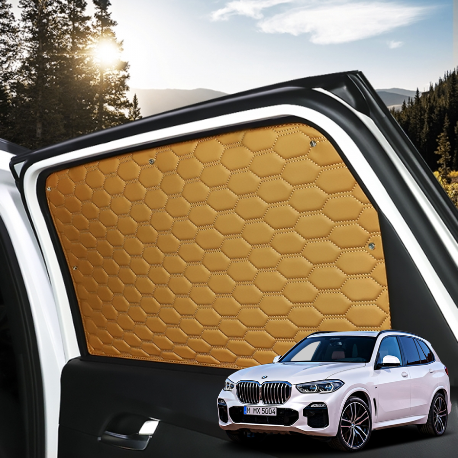 오토모듬 BMW X5 G05 X5 LCI 본투로드 하이브 캠핑 맞춤형 차박 암막 커튼 자외선차단 사계절 가죽 차량 햇빛가리개