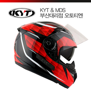 마지막 KYT VENOM 베놈 BLACK RED 풀페이스 오토바이 헬멧