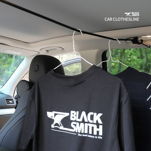 오토모듬 카데코3244 블랙스미스 차량용 다용도 스트래치 코드 옷걸이 행거(차량용 빨래줄)