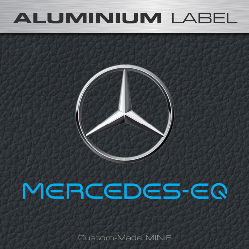 오토모듬 MFEL01 - MERCEDES EQ UV LABEL 벤츠 EQ 메탈 주차 번호판