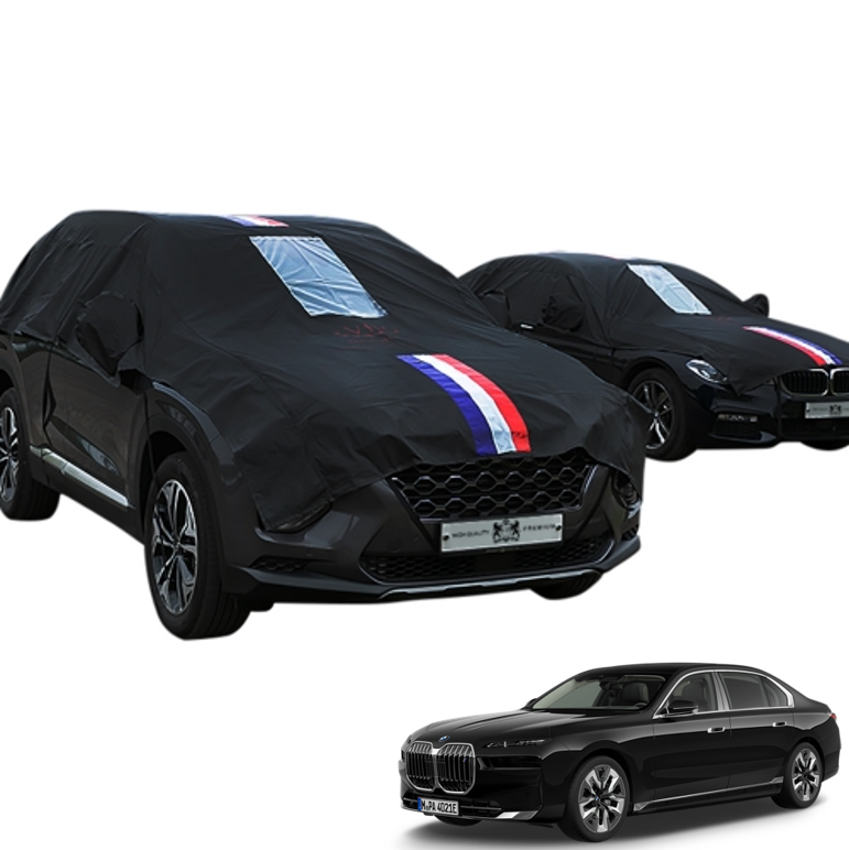 오토모듬 BMW 7시리즈(F01/G11/G70) VIP 블랙 삼선띠 하프 상단바디 자동차커버 이물질방지 차량보호 스크래치방지