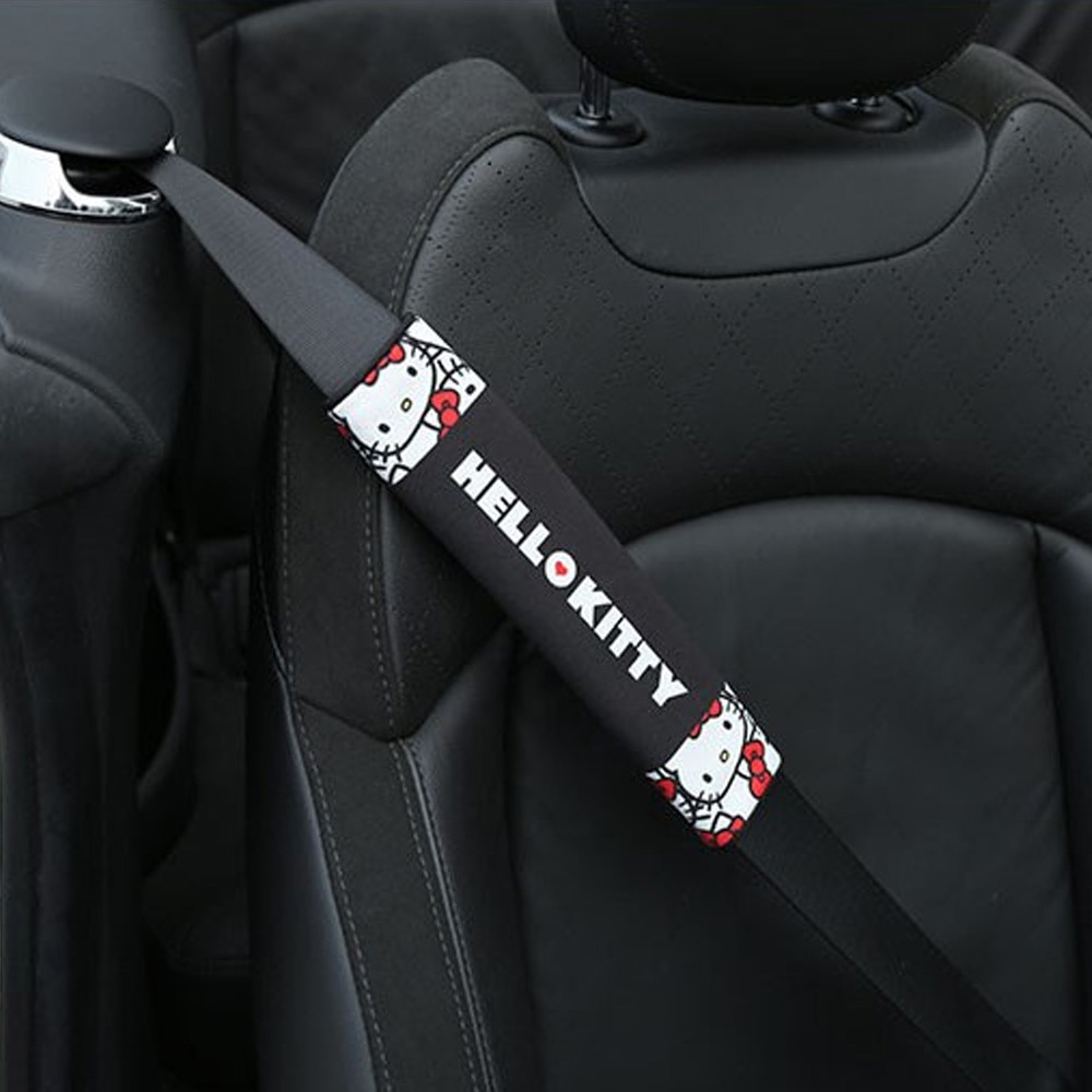 헬로키티 차량용 안전벨트 커버 1+1 예쁜 자동차 용품 모음