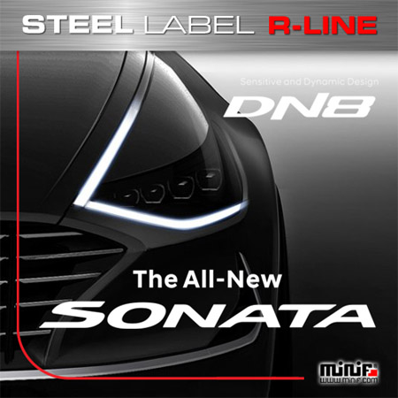 MFSL126 - 2019 SONATA DN8 R-LINE STEEL LABEL / 주차번호판