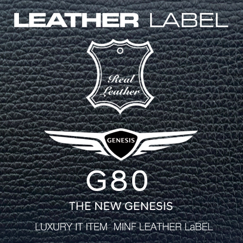 미니에프 MFLL 22 - GENESIS G80 LEATHER LABEL 주차번호안내판(블랙)