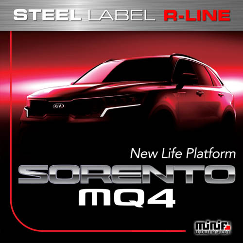 미니에프 MFSL135 - 2020 SORENTO MQ4 R-LINE STEEL LaBEL/주차알림판