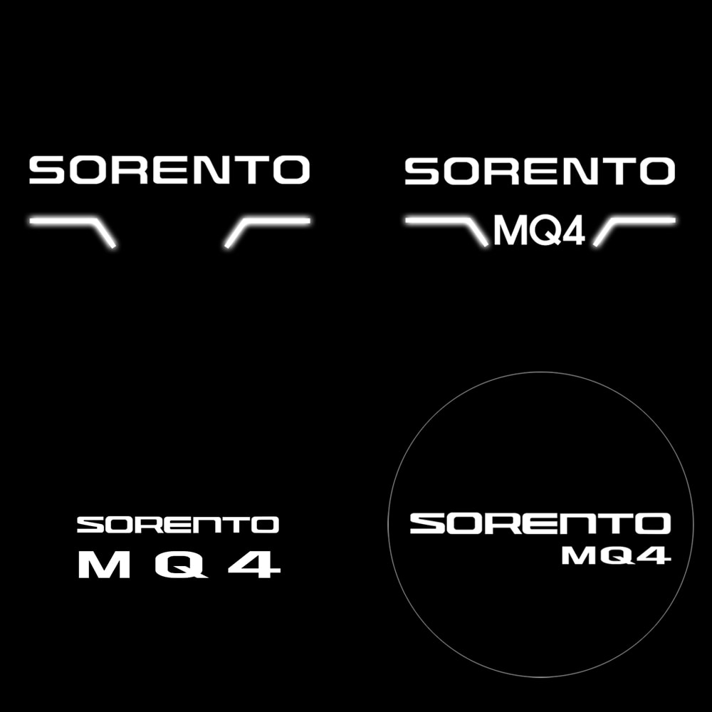 오토모듬 2020년형 쏘렌토 MQ4 4세대 매립형 LED 도어라이트 / 2개한세트