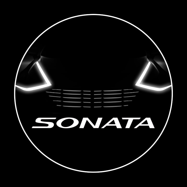 오토모듬 2019년형 쏘나타 DN8 매립형 LED 도어라이트 / 2개한세트