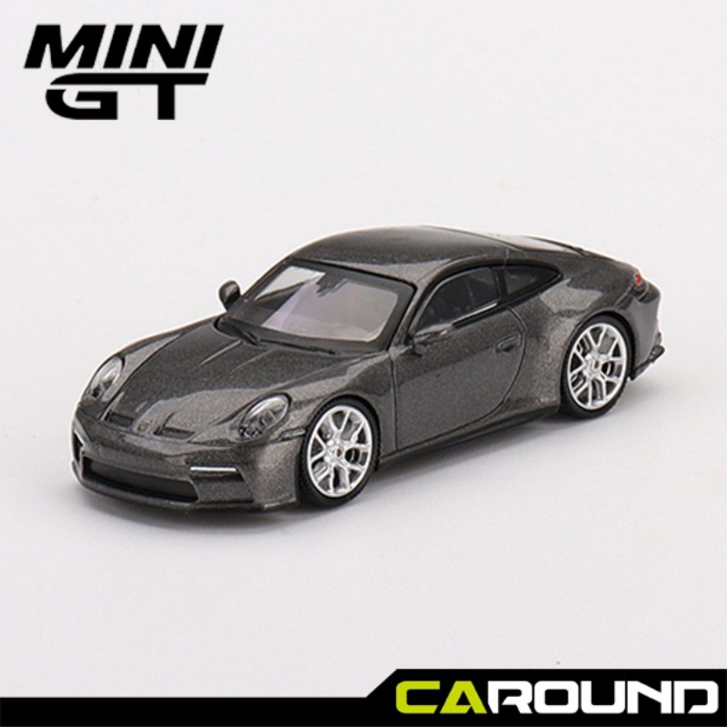오토모듬 미니지티(373) 1:64 포르쉐 911 (992) GT3 투어링 - 그레이 메탈릭