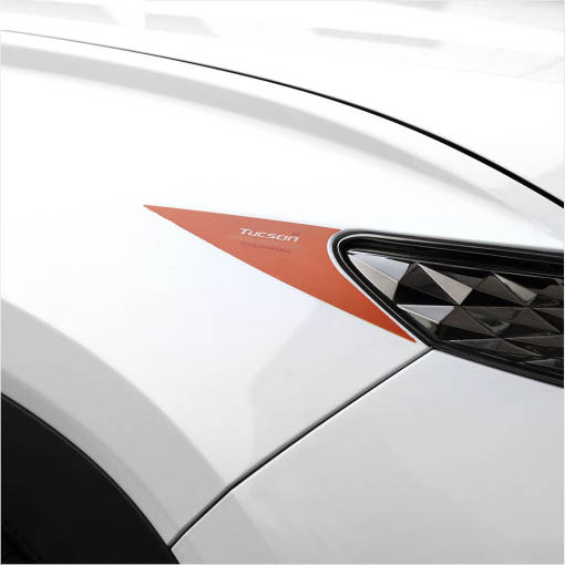 오토모듬 포원 신형 투싼 NX4 헤드라이트 리플렉터 필름 데칼 스티커