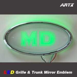 오토모듬 ArtX 아반테MD 순정교체형 LED 미러 엠블럼 NO.101(그릴/트렁크엠블렘)