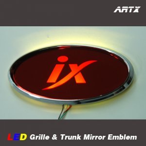오토모듬 ArtX 투싼ix 순정교체형 LED 미러 엠블럼(그릴/트렁크엠블렘)