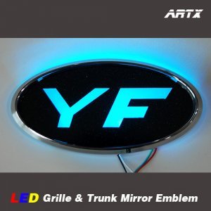 오토모듬 ArtX YF쏘나타 순정교체형 LED 미러 엠블럼 NO.88(그릴/트렁크엠블렘)