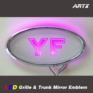 오토모듬 ArtX YF쏘나타 순정교체형 LED 미러 엠블럼 NO.102(그릴/트렁크엠블렘)
