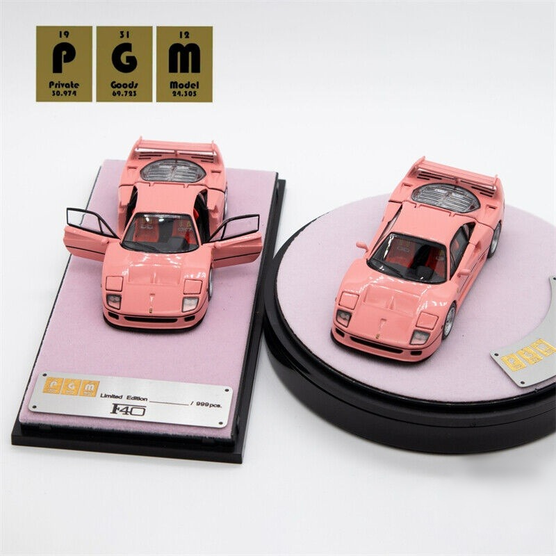 오토모듬 PGM 1:64 페라리 F40 핑크 (풀오픈 다이캐스트)
